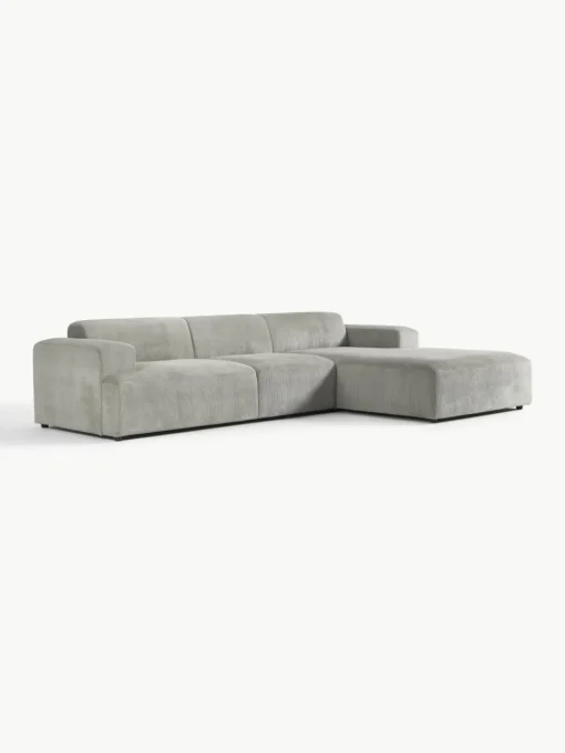 Corduroy hoekbank Melva (4-zits)