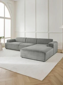 Corduroy hoekbank Melva (4-zits)