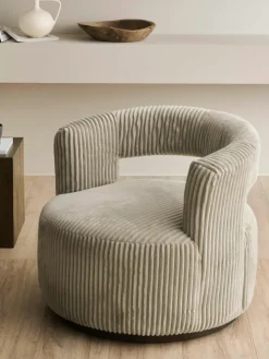 Corduroy loungefauteuil Jona