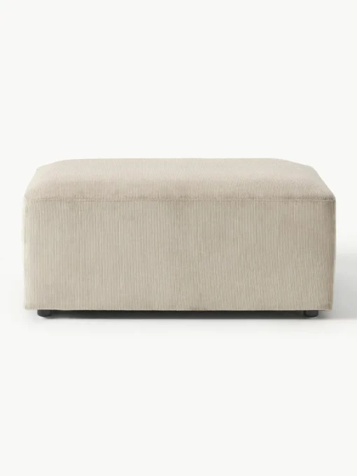 Corduroy poef Melva, B 99 x D 72 cm
