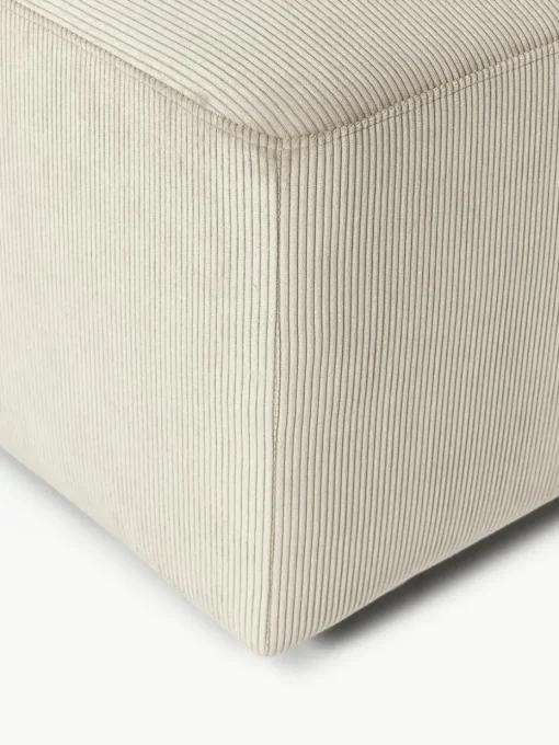 Corduroy poef Melva, B 99 x D 72 cm