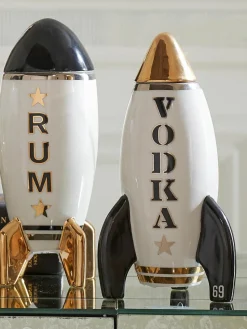 Decanter Rocket met goud, 830 ml