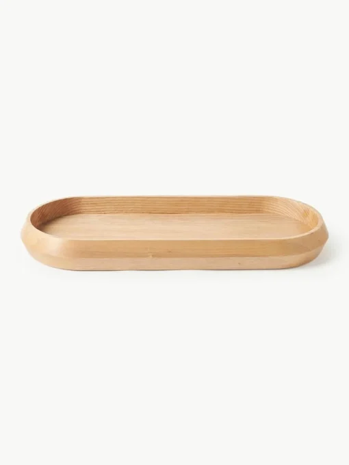 Decoratieve dienbladen Copenhagen van essenhout, set van 2