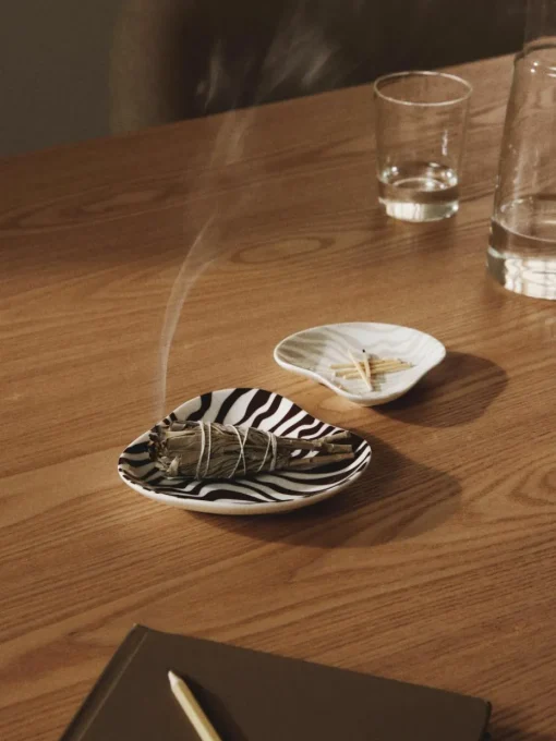Decoratieve dienbladen Zella van porselein, set van 2