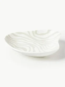 Decoratieve dienbladen Zella van porselein, set van 2