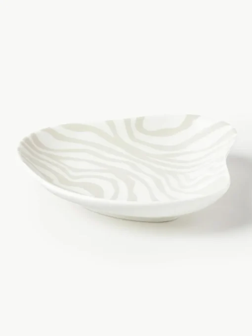 Decoratieve dienbladen Zella van porselein, set van 2