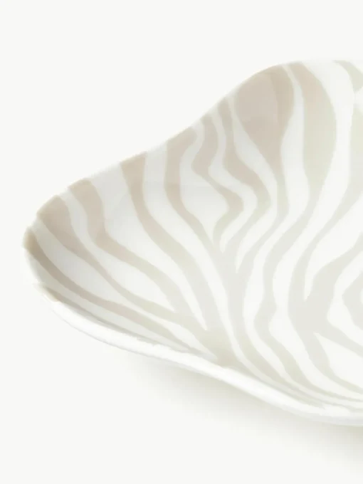 Decoratieve dienbladen Zella van porselein, set van 2