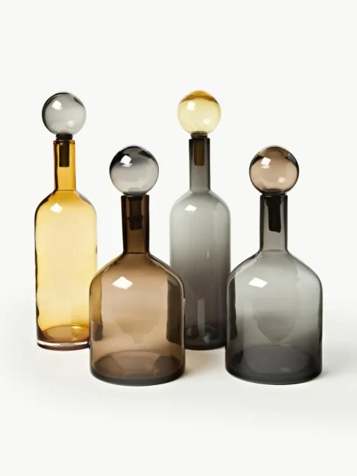 Decoratieve flessenset Chic, 4-delig