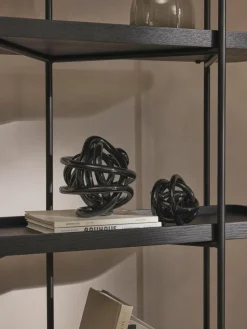 Decoratieve knoopobjecten Nola van glas, set van 2