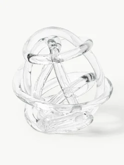 Decoratieve knoopobjecten Nola van glas, set van 2