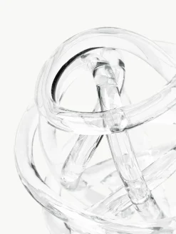 Decoratieve knoopobjecten Nola van glas, set van 2