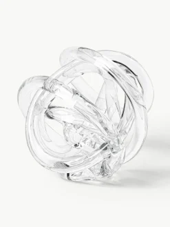 Decoratieve knoopobjecten Nola van glas, set van 2