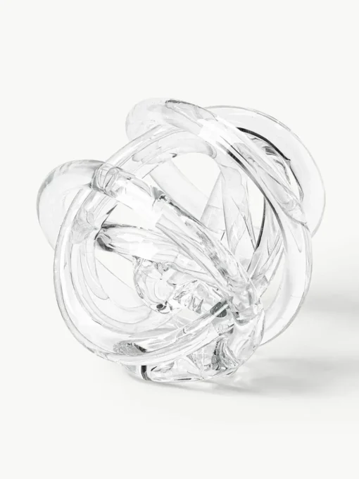 Decoratieve knoopobjecten Nola van glas, set van 2