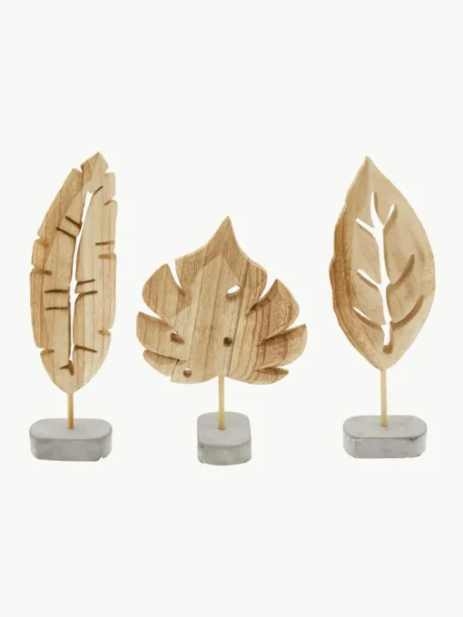 Decoratieve objecten blad, set van 3