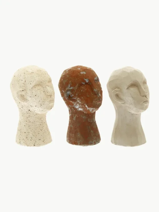 Decoratieve objecten Figure Talvik Head, set van 3