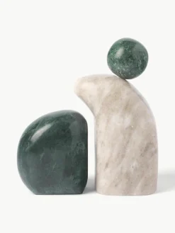 Decoratieve objecten Nati van marmer, 2-delig