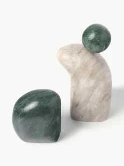 Decoratieve objecten Nati van marmer, 2-delig