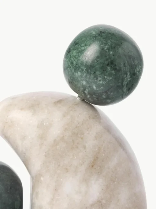 Decoratieve objecten Nati van marmer, 2-delig