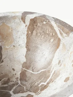 Decoratieve schaal Fossil van marmer, H 15 cm