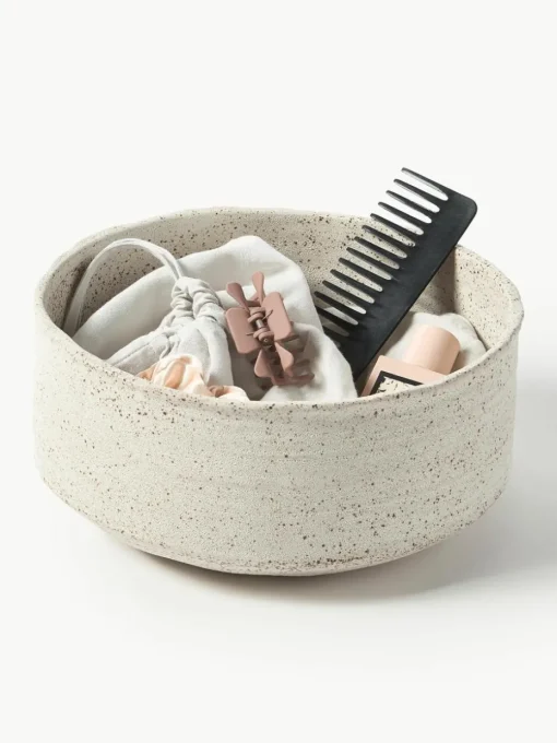 Decoratieve schaal Kamo met ruwe oppervlak, H 15 cm