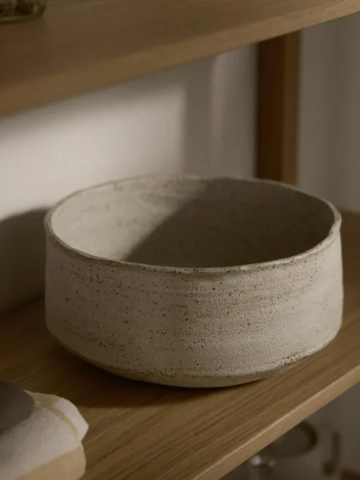 Decoratieve schaal Kamo met ruwe oppervlak, H 13 cm