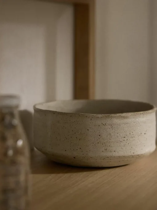 Decoratieve schaal Kamo met ruwe oppervlak, H 15 cm