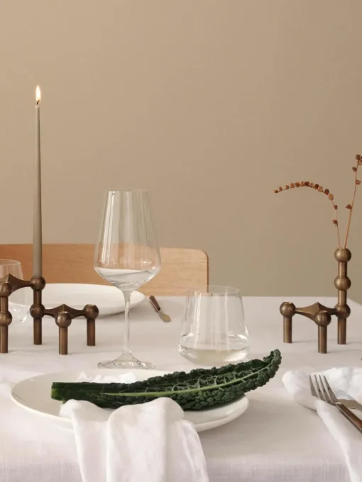 Decoratieve vaas stof Nagel, H 10 cm