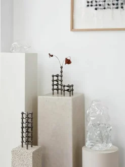 Decoratieve vaas stof Nagel, H 10 cm