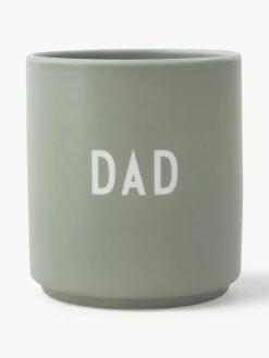 Design beker Favourite DAD/LOVE met opschrift op de voor- en achterzijde