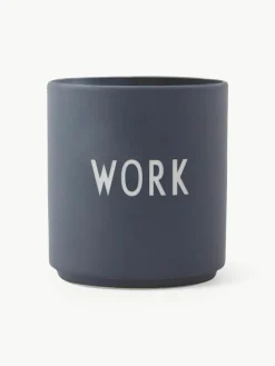 Design beker Favourite WORK met opschrift
