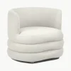 Design bouclé fauteuil Solomon