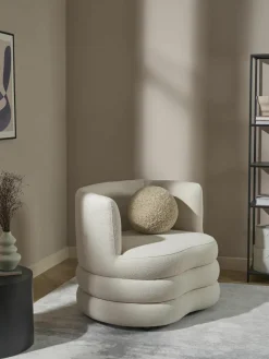 Design bouclé fauteuil Solomon