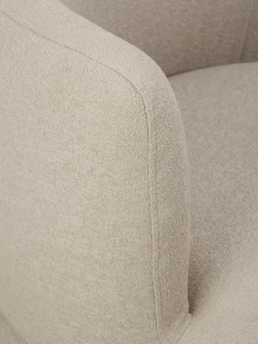 Design bouclé fauteuil Solomon