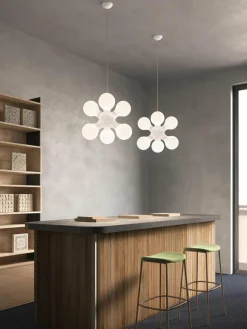 Design hanglamp Atomium, dimbaar