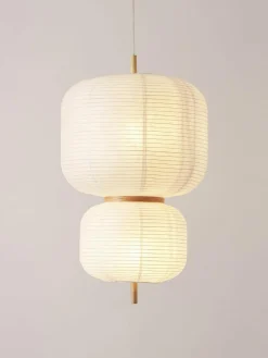 Design hanglamp Misaki van rijstpapier