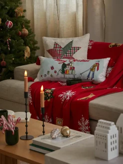 Design katoenen kussenhoes Sled van Kera Till