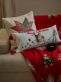 Design katoenen kussenhoes Sled van Kera Till