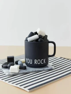 Design koffiemok Favourite YOU ROCK met opschrift