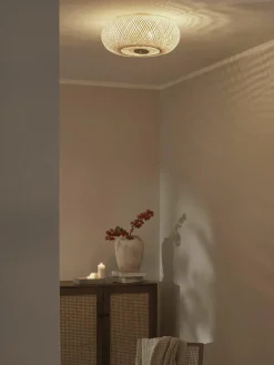 Design plafondlamp Evelyn van bamboehout, naturel