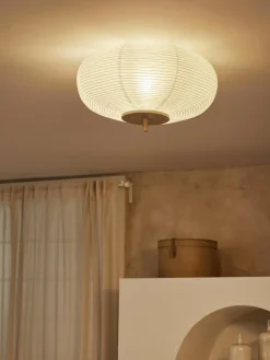 Design plafondlamp Misaki van rijstpapier