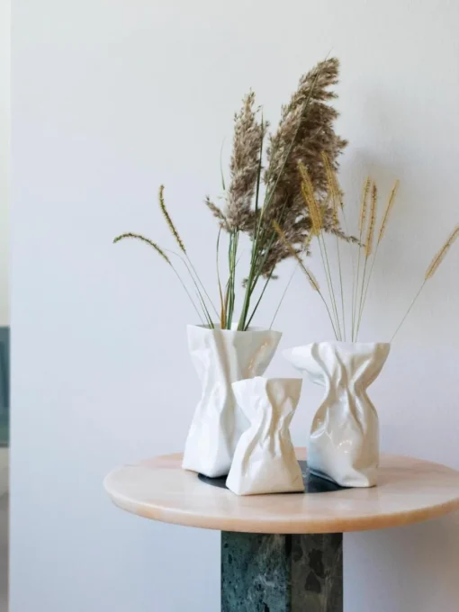 Design porseleinen vaas Adelaide, H 20 cm