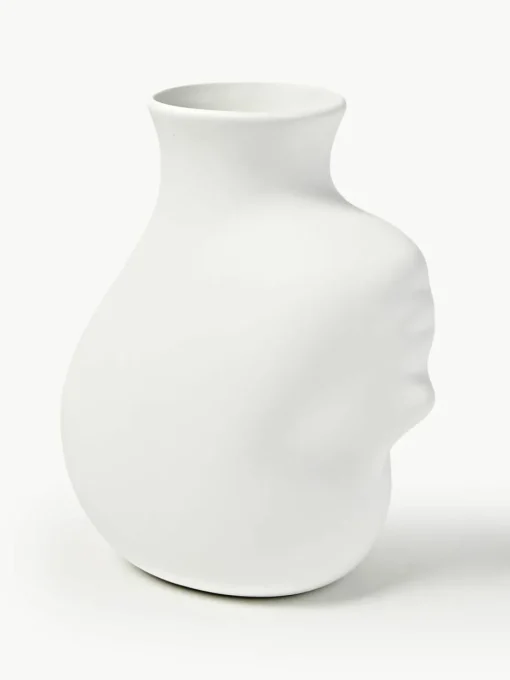Design porseleinen vaas Headed, H 25 cm