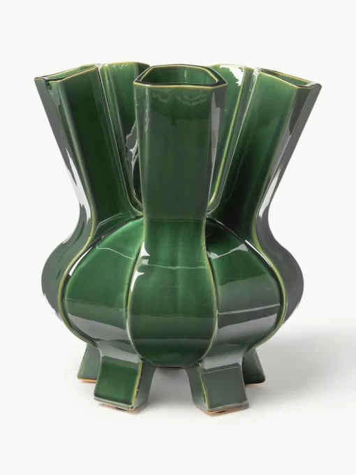 Design porseleinen vaas Puyi, H 34 cm