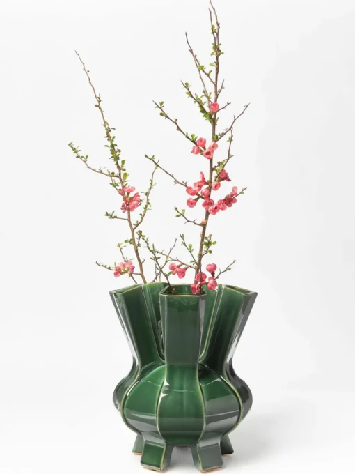 Design porseleinen vaas Puyi, H 34 cm