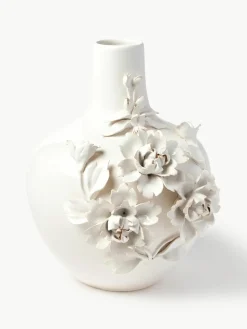 Design porseleinen vaas Rose, H 37 cm