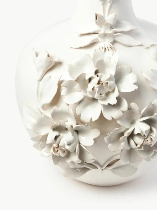 Design porseleinen vaas Rose, H 37 cm