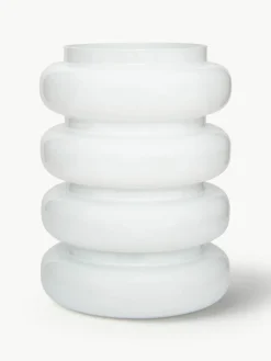 Design vaas Bulb van gerecycled glas, 25 cm