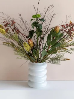 Design vaas Bulb van gerecycled glas, 25 cm