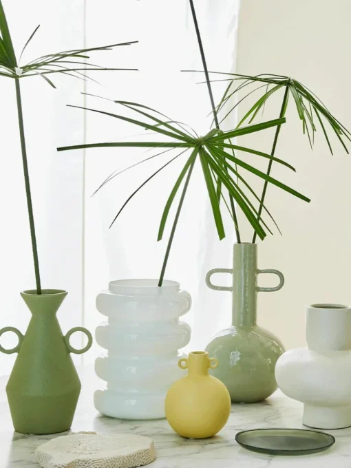 Design vaas Bulb van gerecycled glas, 25 cm