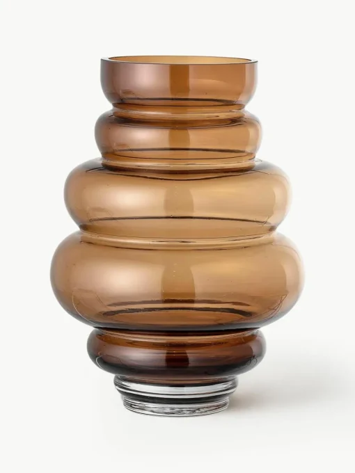 Design vaas Bulli van glas, 24 cm